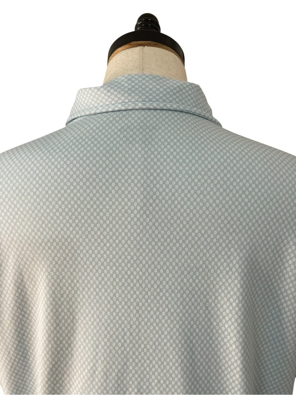 UNTUCKit Chen Printed Wrinkle Free Polo Blue White